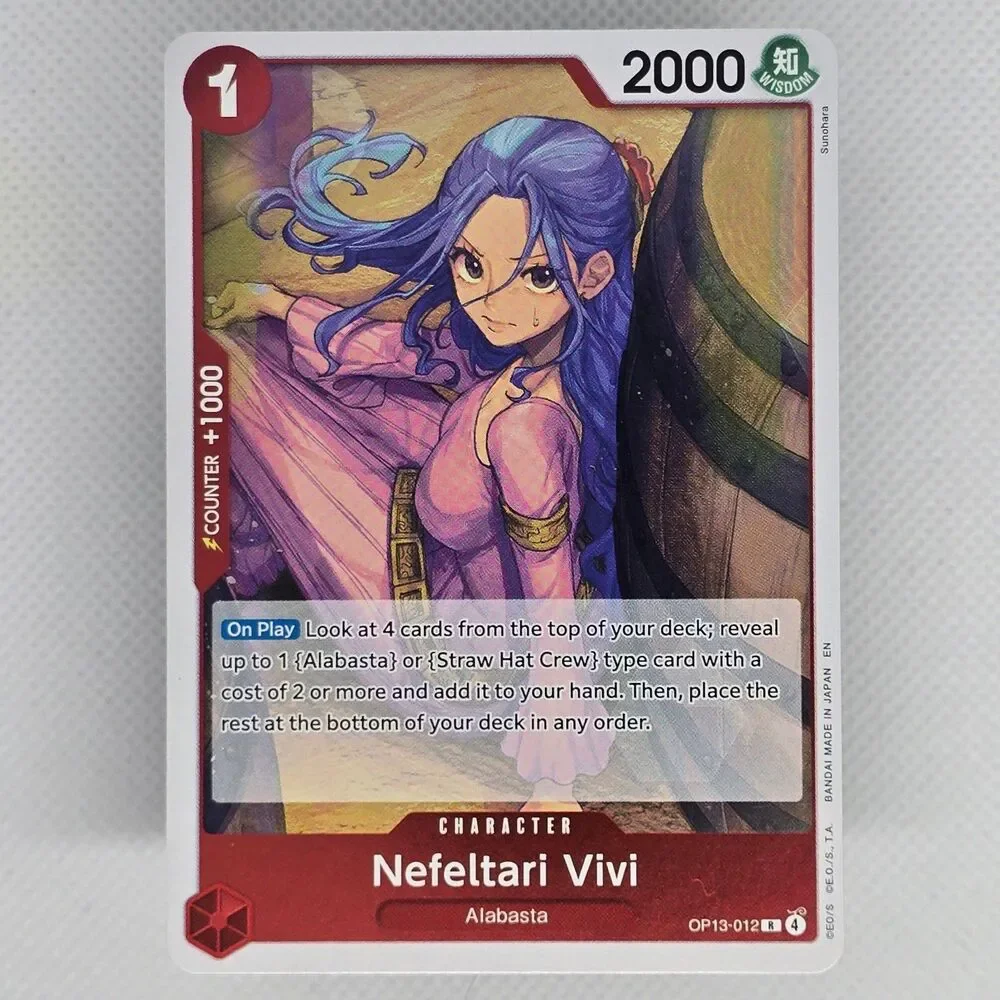 Nefeltari Vivi OP13-012 One Piece Carrying On His Will holo